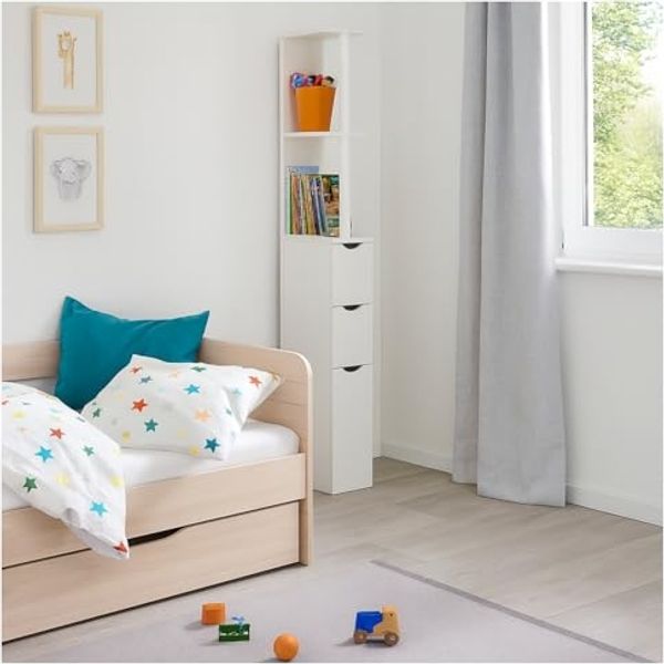 HTI-Living Raumteilerregal Raumteilerregal 136 cm Thekla Weiß, Stück 1-tlg, Beistellschrank Nischenregal