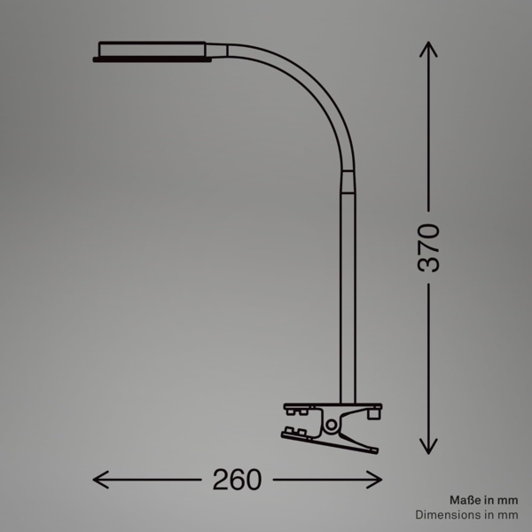 Briloner Leuchten LED Klemmleuchte PLEGG 2195015 Bild 8