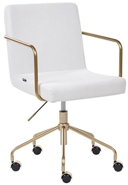 Bürostuhl TRINITY Cord Cremeweiß
