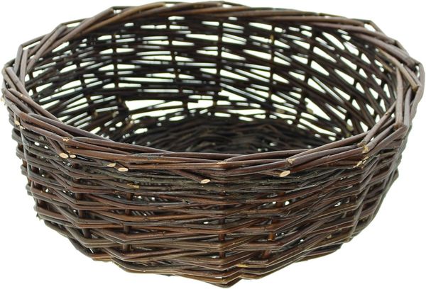 Weidenschale Naturbraun Ø 38cm Obstschale Dekoschale Obstkorb Korb Schale