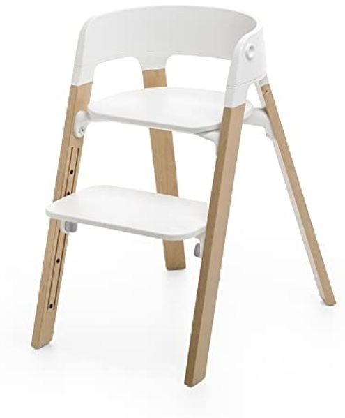 Stokke® Steps™ Kinderstuhl White Nature Holz natur, ab 6 Monaten