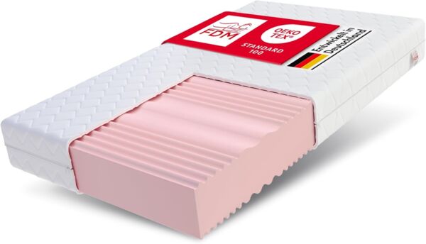 FDM Matratze 180x200 cm Härtegrad H3 H4 Höhe 24 cm Kaltschaummatratze Doppelseitige Rollmatratze HR-Schaum 7 Komfortzonen mit Hypoallergenem Waschbarem Jersey Bezug Oeko-Tex Verdura MAX Plus