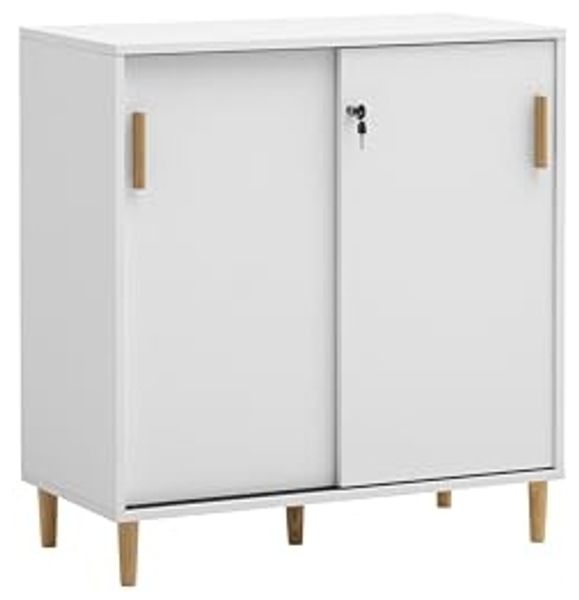 Schildmeyer Aktenschrank Torge 160047, mattweiß, 80,1 x 38,2 x 84,8 cm