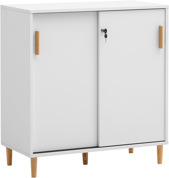 Schildmeyer Aktenschrank Torge 160047, mattweiß, 80,1 x 38,2 x 84,8 cm