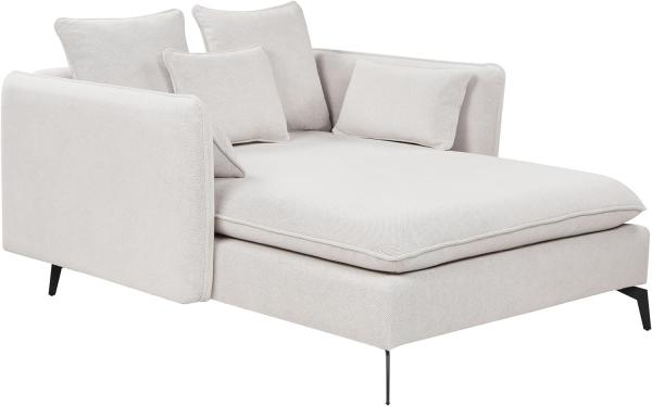 Chaiselongue hellbeige schwarz CHARMES