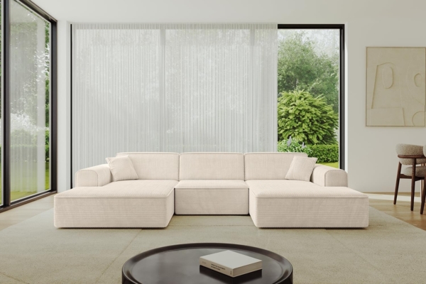 ALTDECOR Wohnlandschaft IREA-U1-v3, Sofa Praktische Bequeme Funktionsecke Couch U-Form Eckcouch, Corner Sofa U-Form Vielseitige Sofa Wohnlandschaft Wohnzimmer