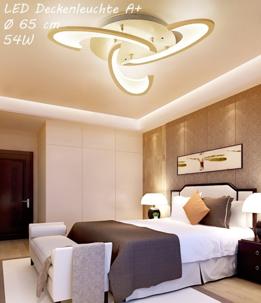 Euroton LED Deckenleuchte LED Deckenleuchte Fernbedienung Lichtfarbe einstellbar dimmbar Lampe, LED fest integriert, kaltweiß,neutralweiß bis warmweiß, 7000 k-3000 k stufenlos einstellbar