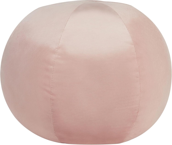 beliani 'SALVIA' Dekokissen, Samtstoff Rosa, 30x30 cm
