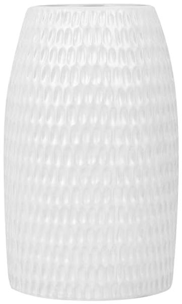 Dekovase LINZI Steinzeug 25 cm Weiß