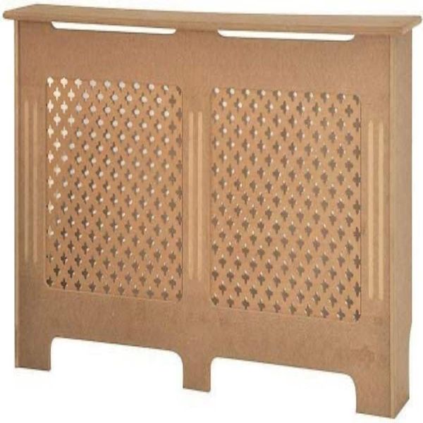 Vida Designs Oxford-Heizkörperabdeckung, traditioneller, unlackierter Schrank aus mitteldichter Faserplatte, groß