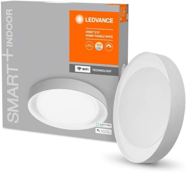 LEDVANCE Smart+ Deckenauge Silber Kunststoff CCT WIFI APP 490