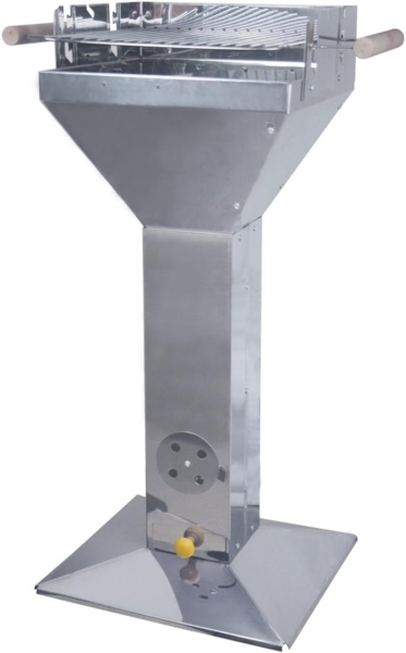 JW Edelstahl Standsäulengrill rechteckig 1552