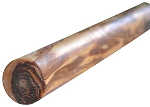 Olivenholz-erleben Teigroller Teigroller DESIGN Ø 3 cm, 25 cm lang, Olivenholz, (1-tlg), antibakterielle Wirkung