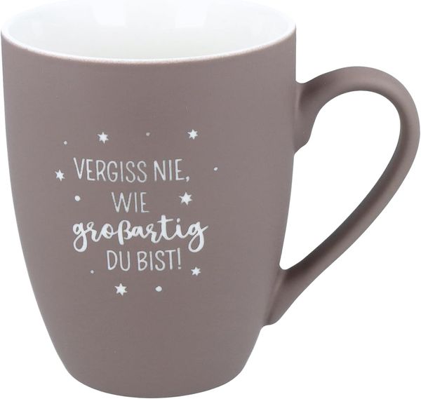 Spruchreif® Tasse SOFT-TOUCH-Tasse mit beidseitiger Gravur, Geschenkidee Teeliebhaber
