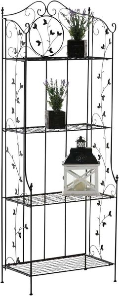 TPFGarden Standregal Aaron - Blumenständer - 4-stöckiges Pflanzenregal, Blumenregal - Pflanzengestell, Pflanzenständer mit den Maßen (HxB xT): 158 x 60 x 33 cm