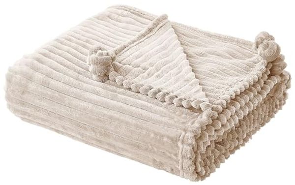 Beliani 'KAWERI' Decke beige, 150 x 200 cm