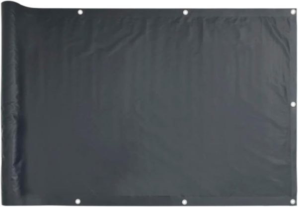 vidaXL Balkonsichtschutz Oxfordgewebe 90x400 cm Anthrazit 42326