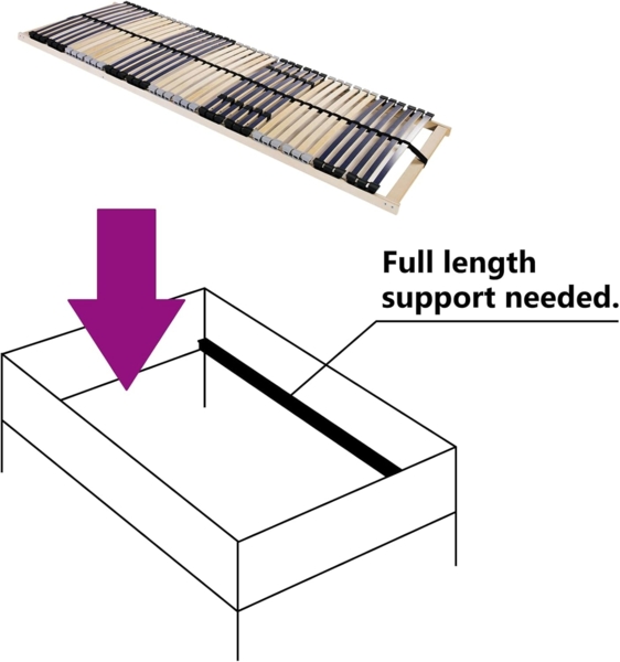 vidaXL Lattenrost Braun 90 x 190 cm Massives Buchenholz 42015252 Bild 6