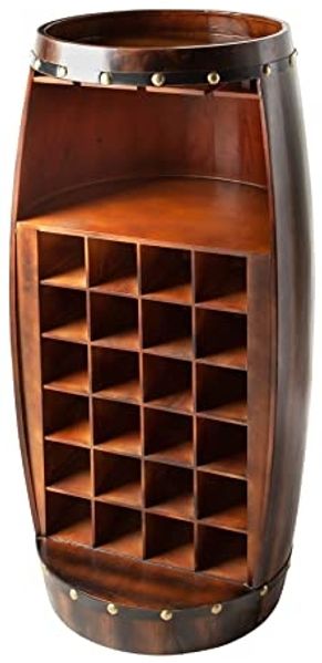 riess-ambiente Weinregal BODEGA 97cm coffee, Weinfass-Optik