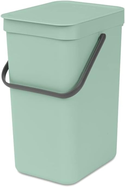 Brabantia 'Sort & Go' Abfallbehälter, Kunststoff, Jade Green, 12 Liter