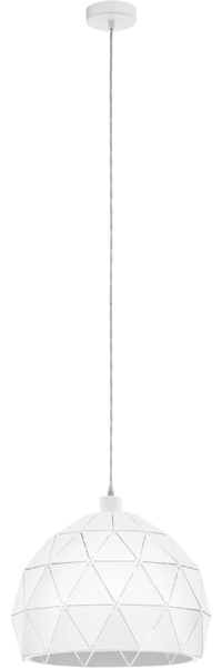 Eglo 97855 Pendelleuchte ROCCAFORTE weiß E27 1X40W Ø40cm H:110cm dimmbar