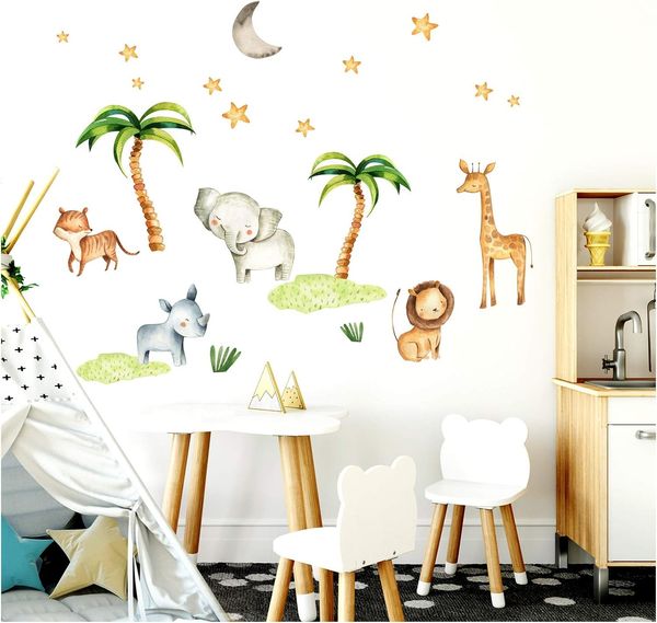 Little Deco 'Dschungel' Wandsticker 124x86 cm