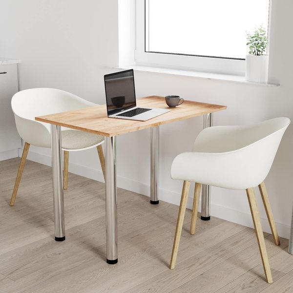 70x40 | Esszimmertisch - Esstisch - Tisch mit Chrombeinen - Küchentisch - Bürotisch | Gold Craft