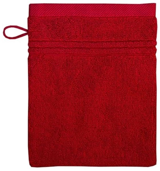 Bio Baumwolle Handtücher - alle Größen & Trendfarben Waschhandschuh, 16x21 cm, amarena