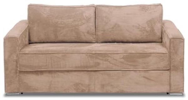 Vente-unique - LORETO Sofa SamtStoff Schokoladenbraun - B 223 cm95 cm x H 90 cm x L 215 cm Bild 5
