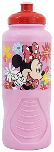 Ergonomische Sportflasche für Kinder 430 ml aus Kunststoff mit Zeichentrickmotiv Minnie Mouse