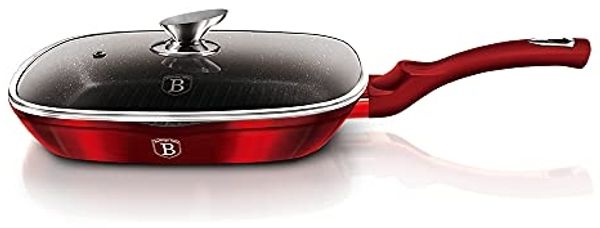 Berlinger Haus Granit-Bratpfanne, 28 cm, Metallic Line, Burgundy