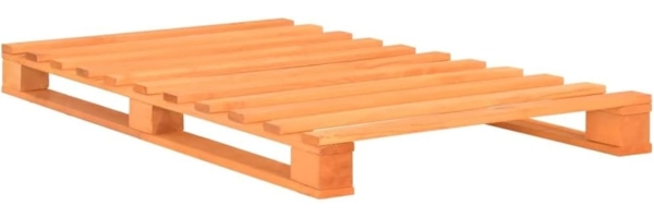vidaXL Palettenbett Braun Massivholz Kiefer 100×200 cm 285263