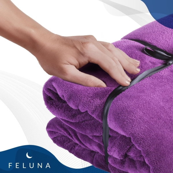 Wohndecke FELUNA Coral Fleece Kuscheldecke XXL – Superweicher Cashmere-Touch, Feluna, Tagesdecke Kaschmir-Touch 220 x 200 cm Bild 4