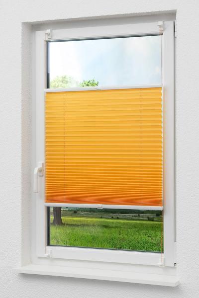 LYSEL® Plissee Klemmen Orange, blickdicht, HxB 130x60 cm