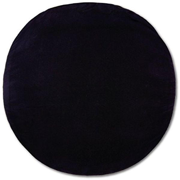 Kissenhülle Dekokissen Kissenbezug Microfaser - viele Größen und Farben Schwarz Ø 60 cm
