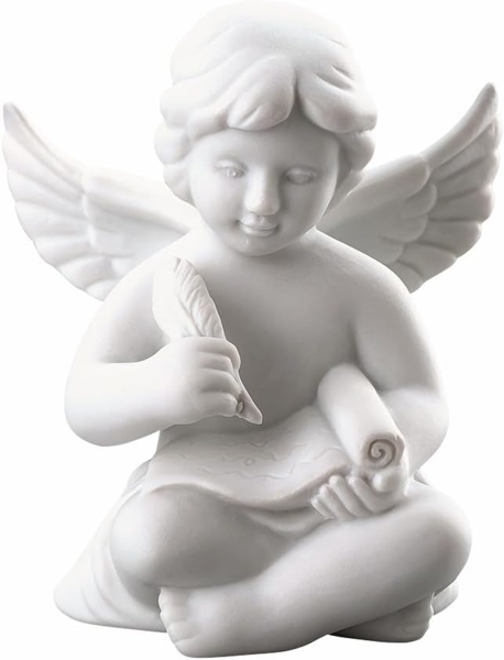 Rosenthal Selection Engel mit Schriftrolle Klein Weiss Matt