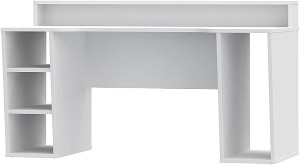 Forte 'Tezaur' Computerschreibtisch, Holzwerkstoff, Weiß, 160 x 91,1 x 72 cm Bild 7