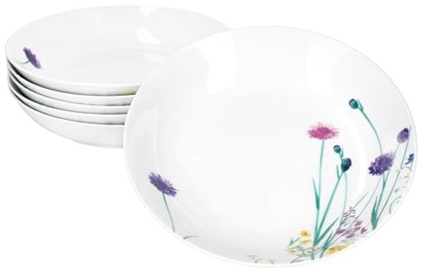 MamboCat Suppenteller 6er Set Marie Suppenteller 400ml Porzellan 6 Personen tiefe Teller
