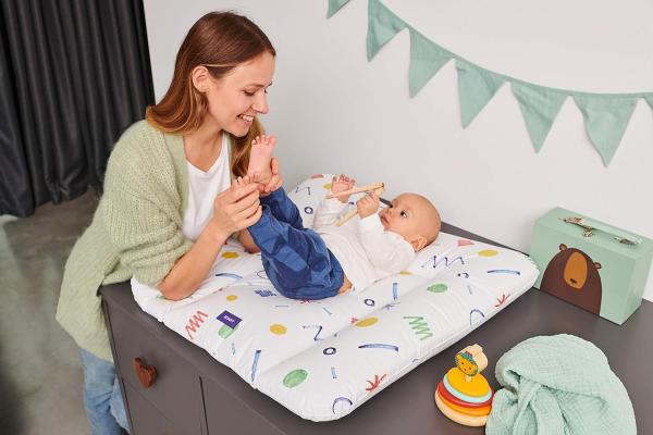 Bonky Wickelauflage weiche Wickelunterlage Baby Wickeltischauflage Abwaschbar - Botanik - 50x70 cm Bild 9