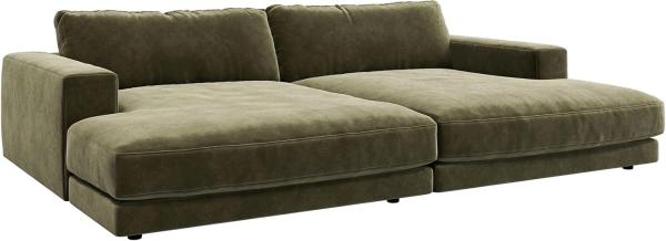 Big-Sofa Cubico 290x170 cm Samt Olive