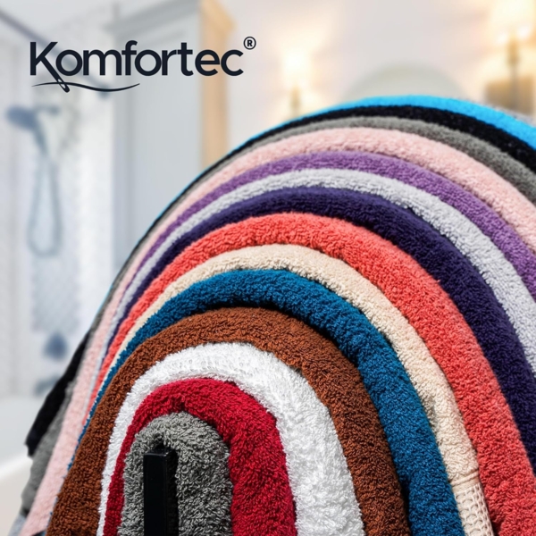 Komfortec Handtuch Set aus 100% Baumwolle, 4 Handtücher 50x100 cm und 4 Badetücher 70x140 cm, Frottee (Packung, 8-St), Duschtücher & Badehandtuch, Weich, Towel, Groß Bild 7