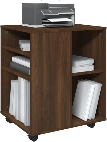 vidaXL Rollschrank Braun Eichen-Optik 60x53x72 cm Holzwerkstoff 815971 Bild 5