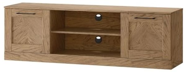 Lowboard Cozy TV-Schrank 160x42x50cm Eiche Rustikal teilmassiv 2-türig