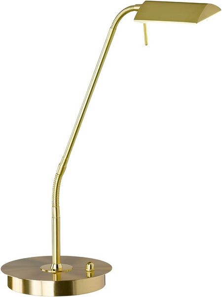 Wofi Büro Schreibtischleuchten Cory Höhe 50 Cm Gold 1-flammig Eckig, Gold, 8321. 01. 32. 6000