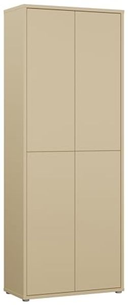 FORTE Schuhschrank Alice Springs, Schuhschrank, Höhe 191,9 cm, 4 Türen, viel Platz (B/H/T 74,5/191,9/34,9 cm) Stauraumschrank, Mehrzweckschrank, Breite 74,5 cm, mit 8 Böden