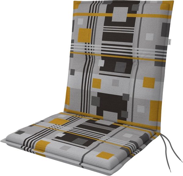 Doppler Sitzauflage "Living" Low, quadrat orange, für Niederlehner (100 x 48 x 6 cm)