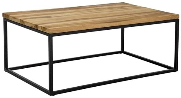 Couchtisch Teakholz hellbraun rechteckig 60x100 cm PROVO II