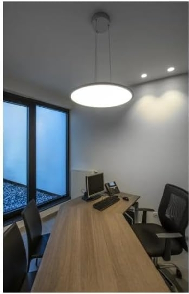 SLV Leuchte 1003045 PANEL 60 DALI Indoor LED Pendelleuchten rund weiß 4000K