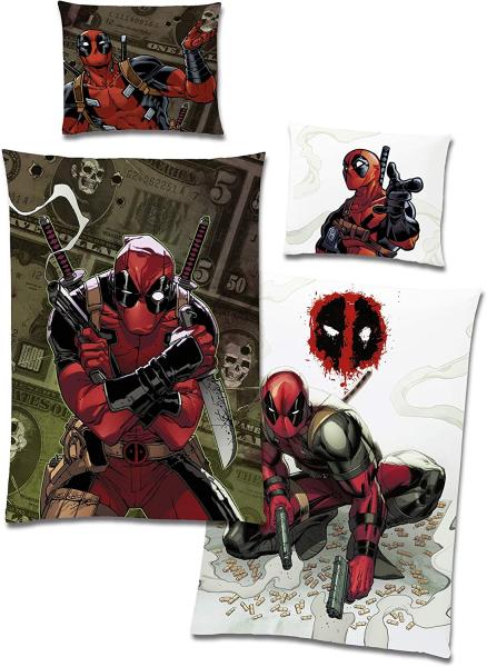 Bettwäsche 'Marvel Deadpool' Linon / Renforce