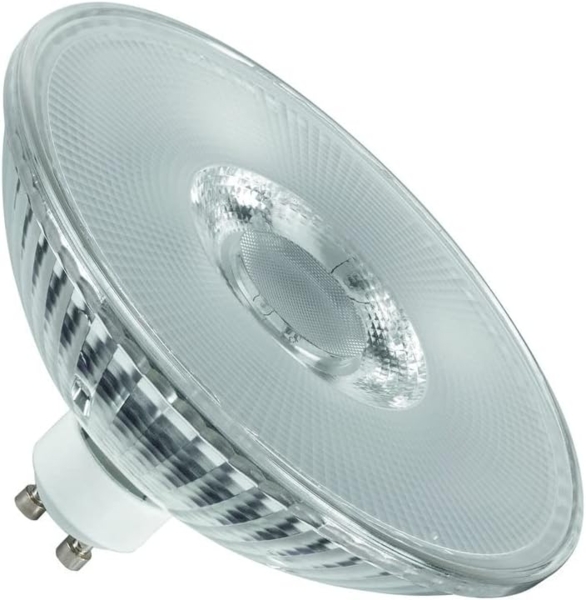 SLV QPAR111 GU10, LED Leuchtmittel transparent 8W 2700K CRI90 38° - LED Lampen Sockel GU10